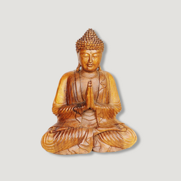 Wooden Statue - Meditating Buddha