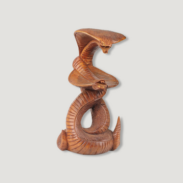 Holzdekoration Kobra