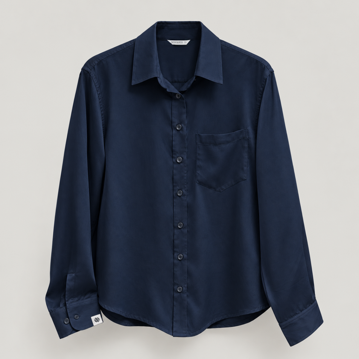 Bavlněná košile Yves – Midnight Blue