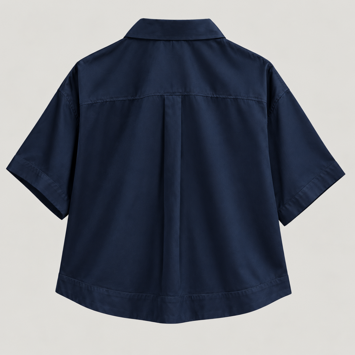 Bavlněná košile s krátkým rukávem Yves – Midnight Blue