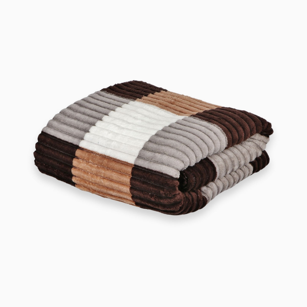 Plush blanket Vara - Loam