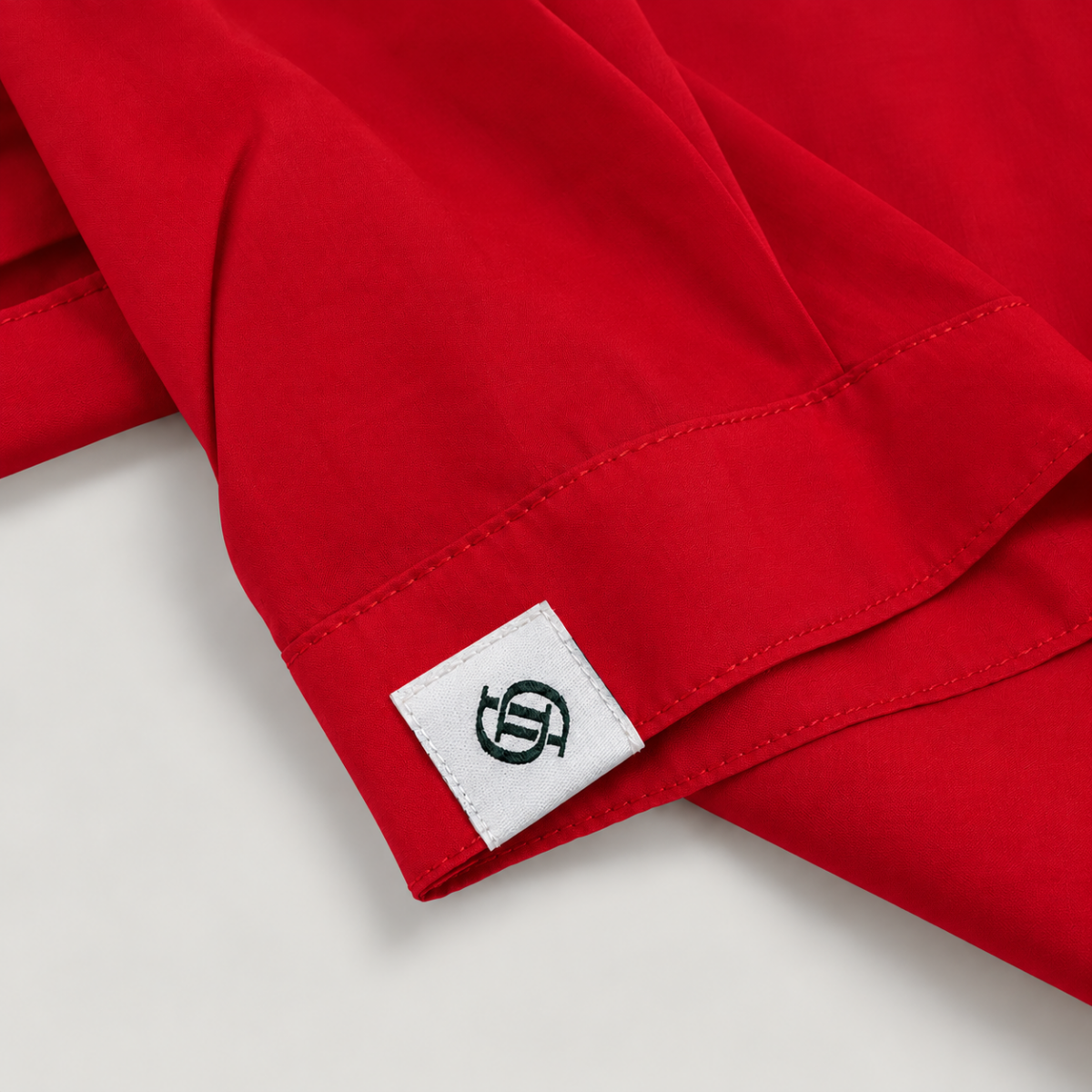 Bavlněná košile s krátkým rukávem Yves – Deep Red
