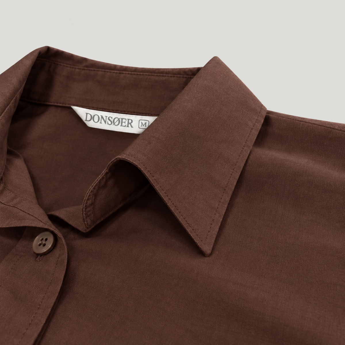 Bavlněná košile Yves – Cocoa Brown