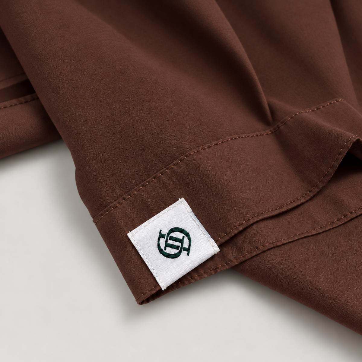 Bavlněná košile s krátkým rukávem Yves – Brown Cocoa