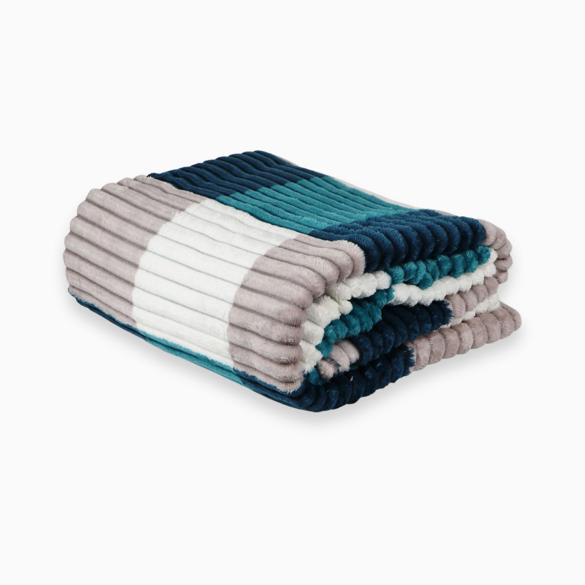 Plush blanket Vara - Blue Moss
