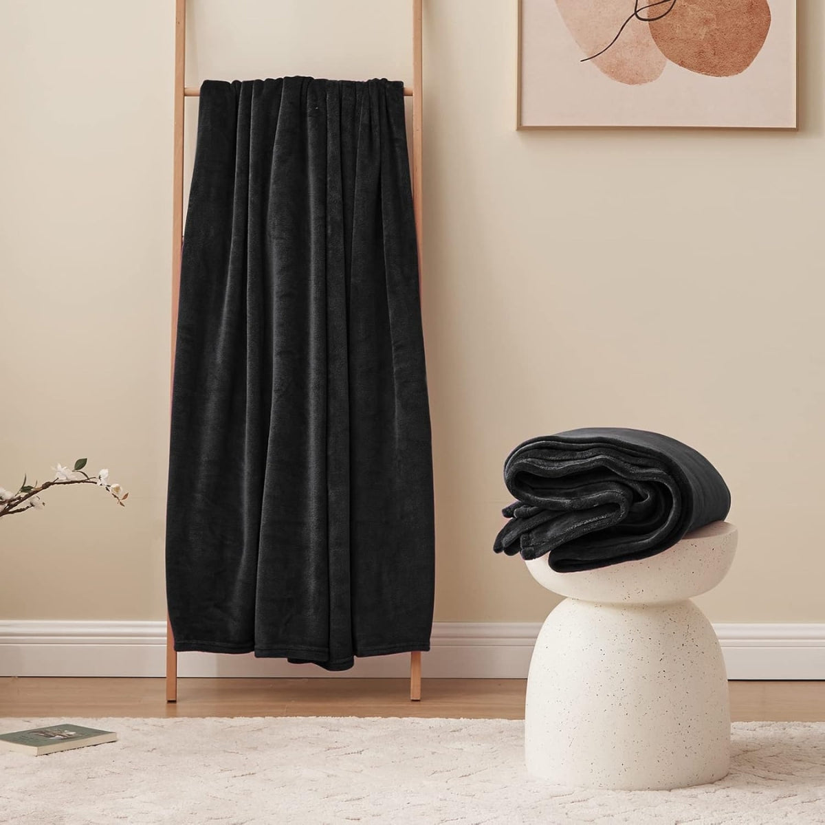 Plüschdecke Vømre - Dunkle Nacht