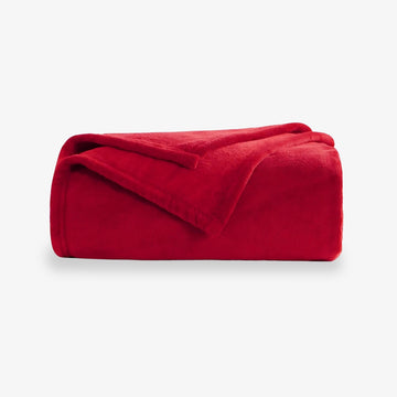 Plush blanket Värme - Red Embrace