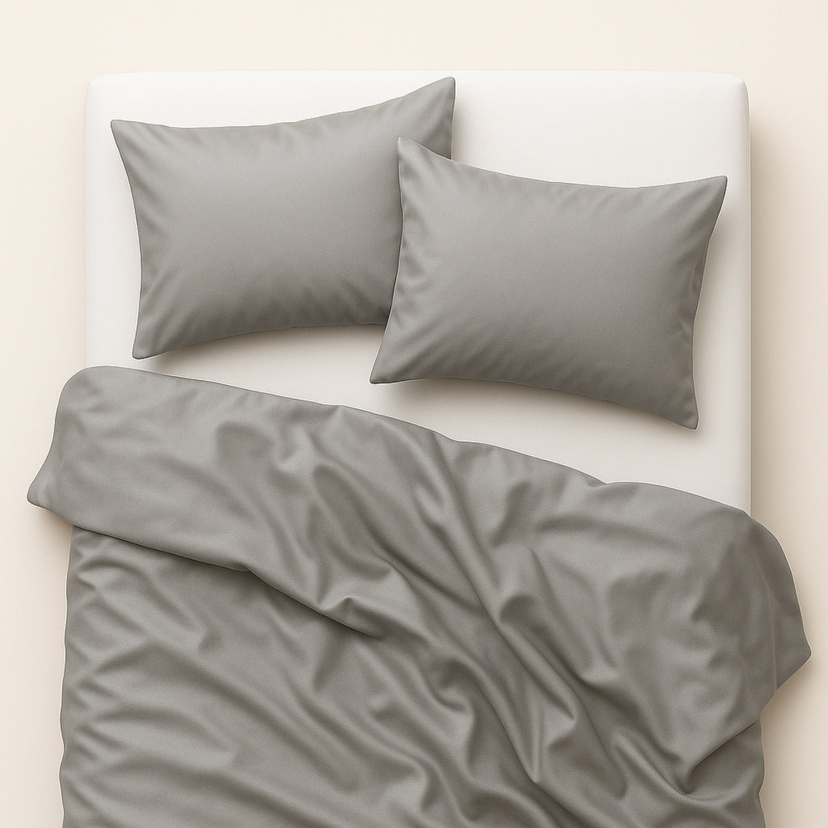Seidenbettwäsche – Graues Flüstern