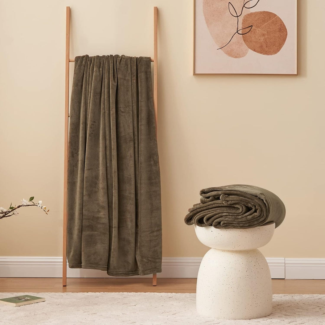 Plush blanket Värme - Brown Cocoa