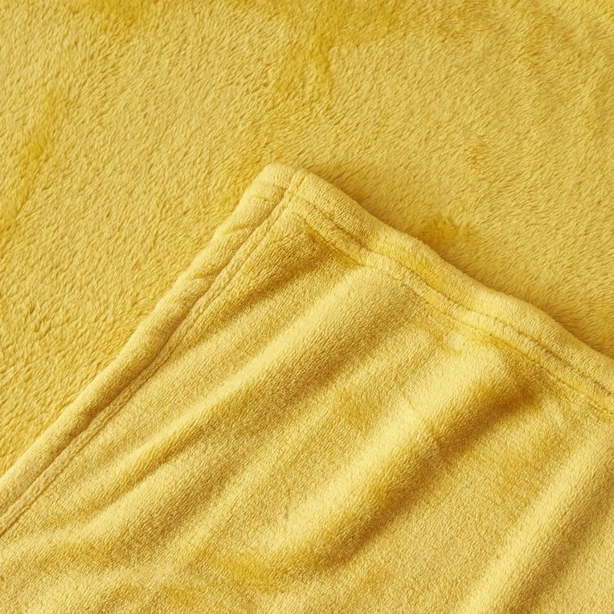 Plüschdecke Vømre - Honiggold