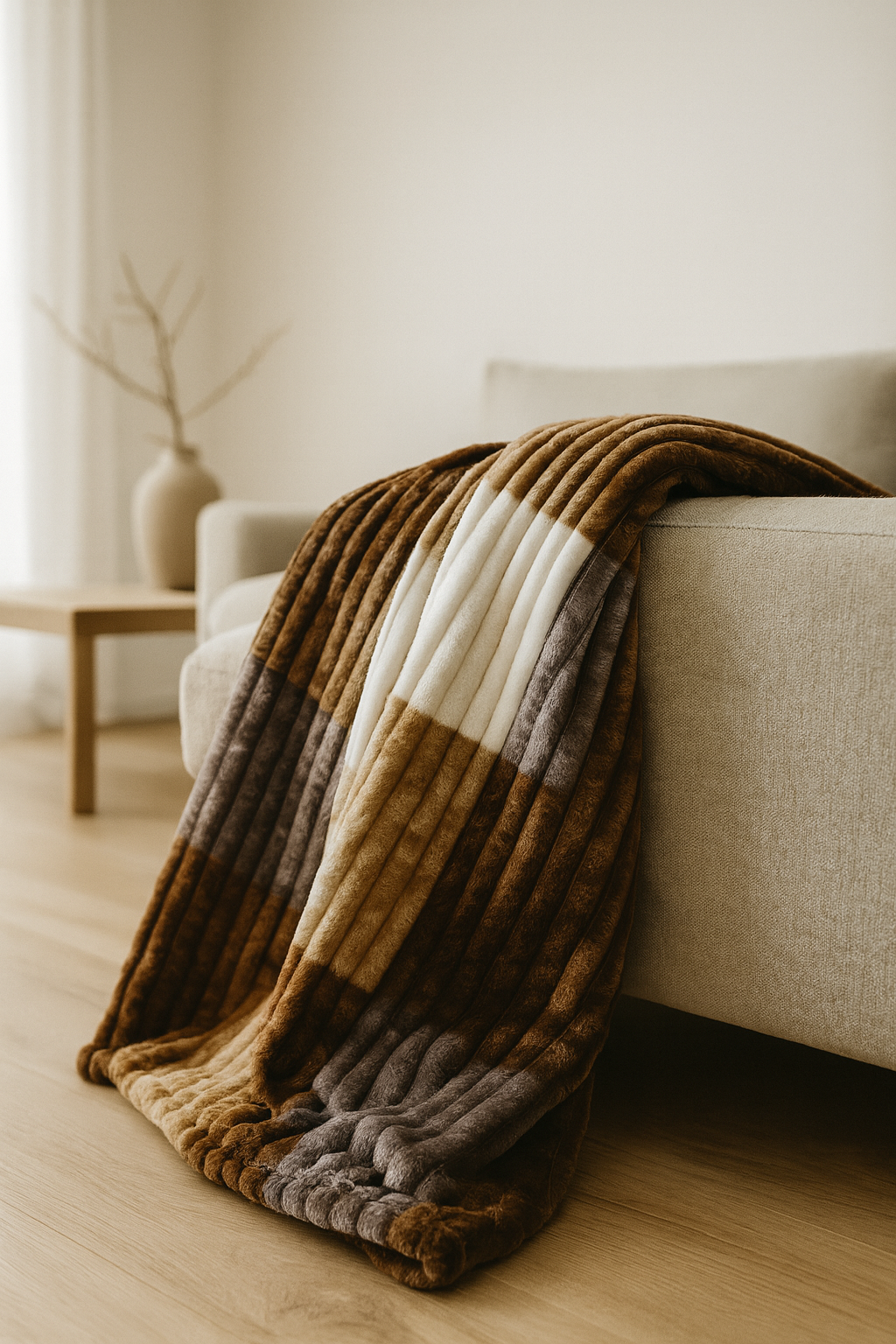 Plush blanket Vara - Felt