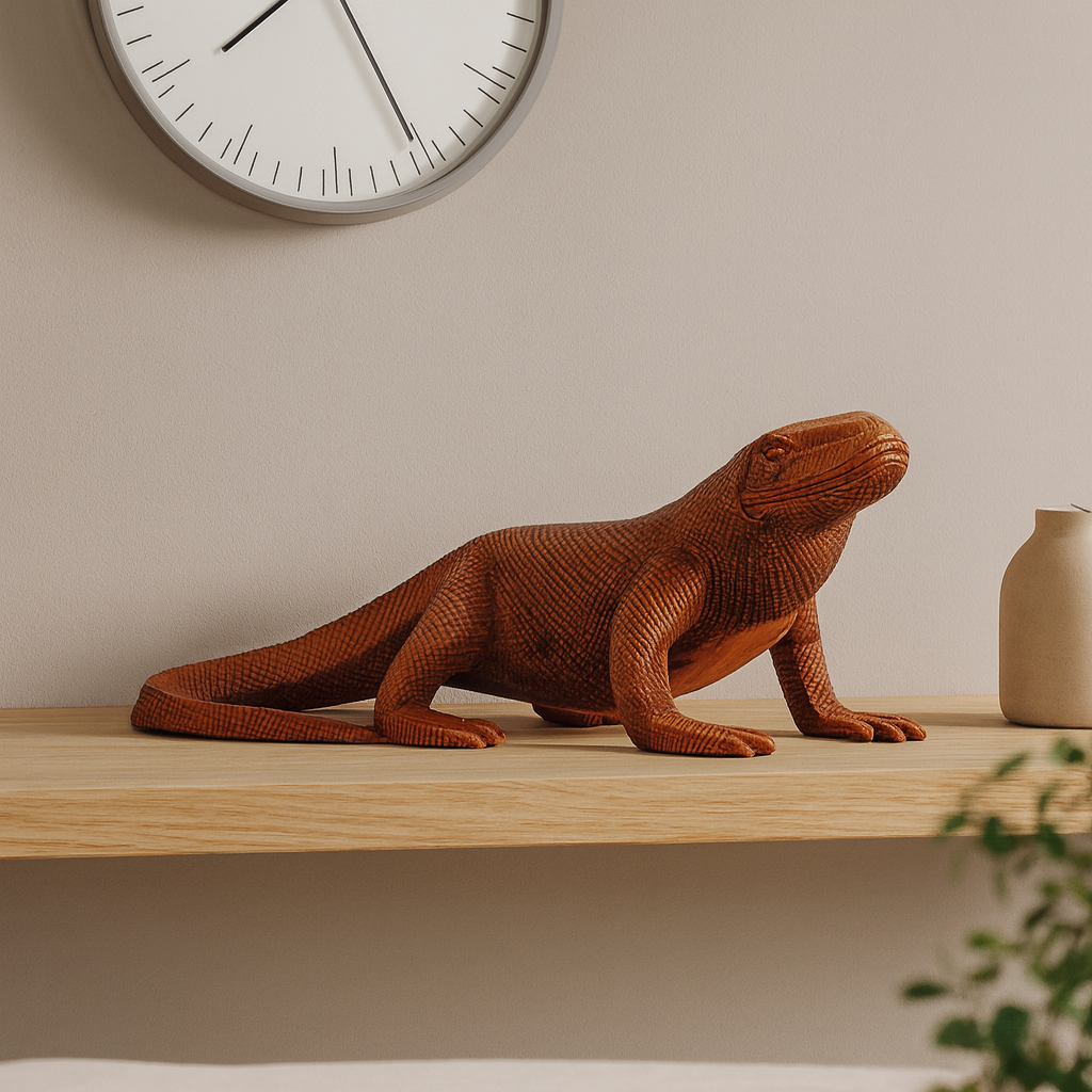Wooden Komodo dragon