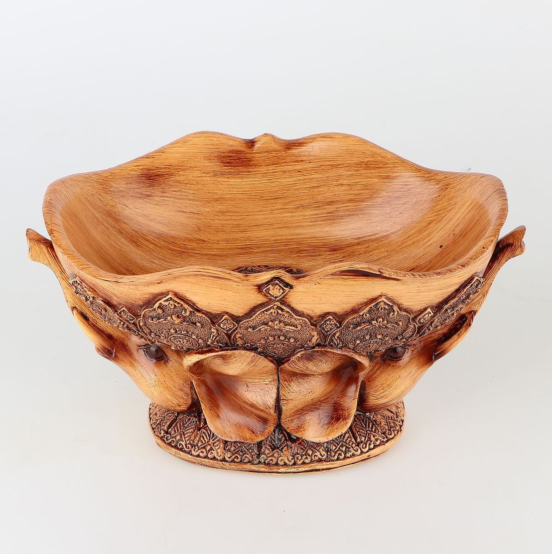 Decorative bowl - Bowl supported by Elephants