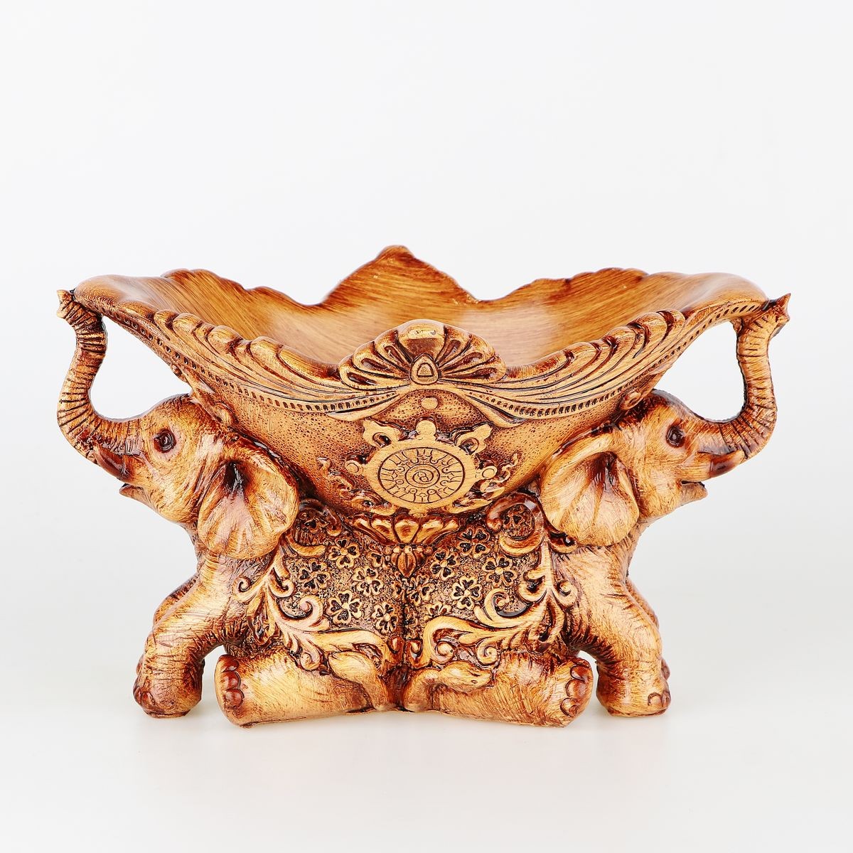Dekorationsschale – Schale mit Elefantenskulpturen