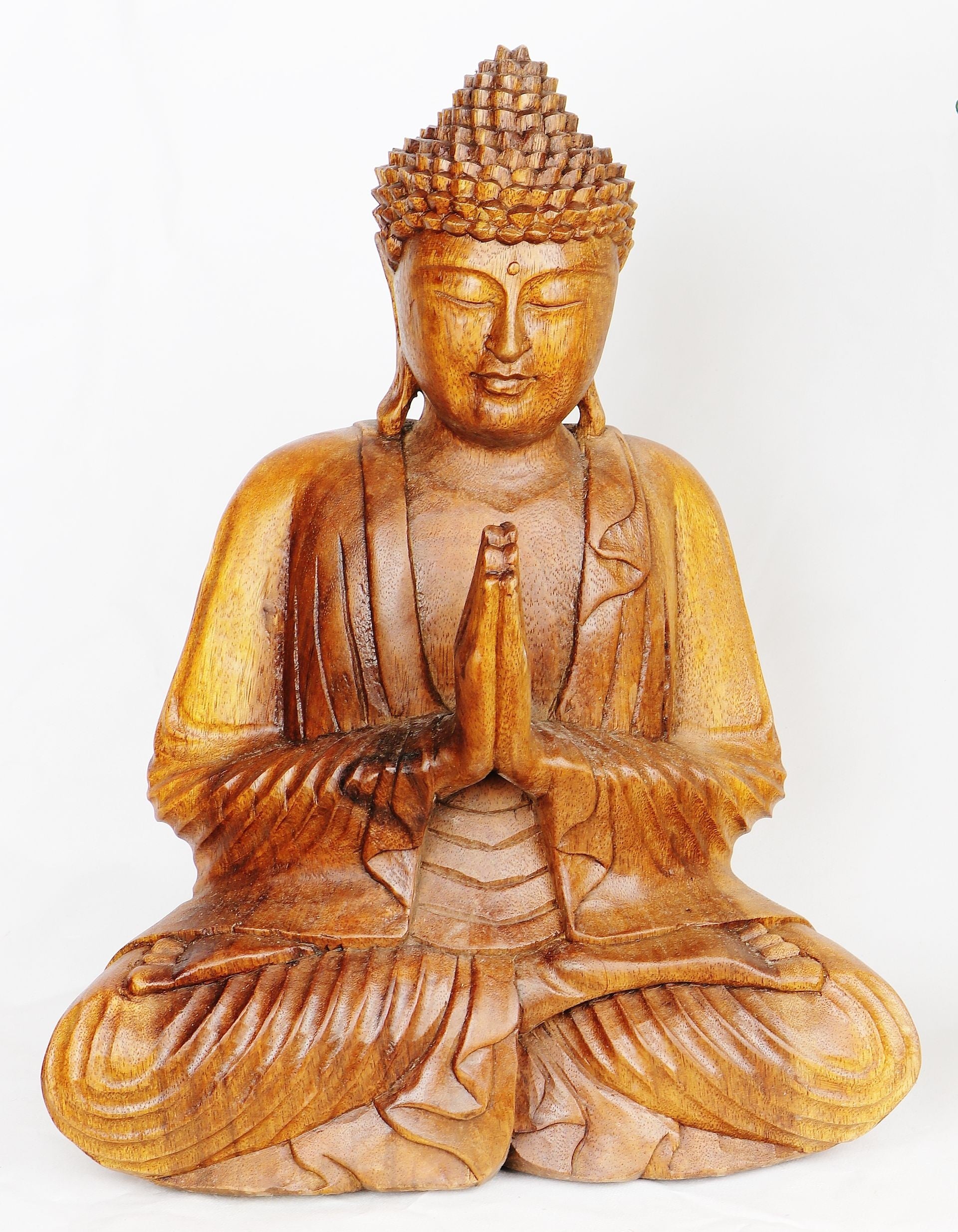 Wooden Statue - Meditating Buddha