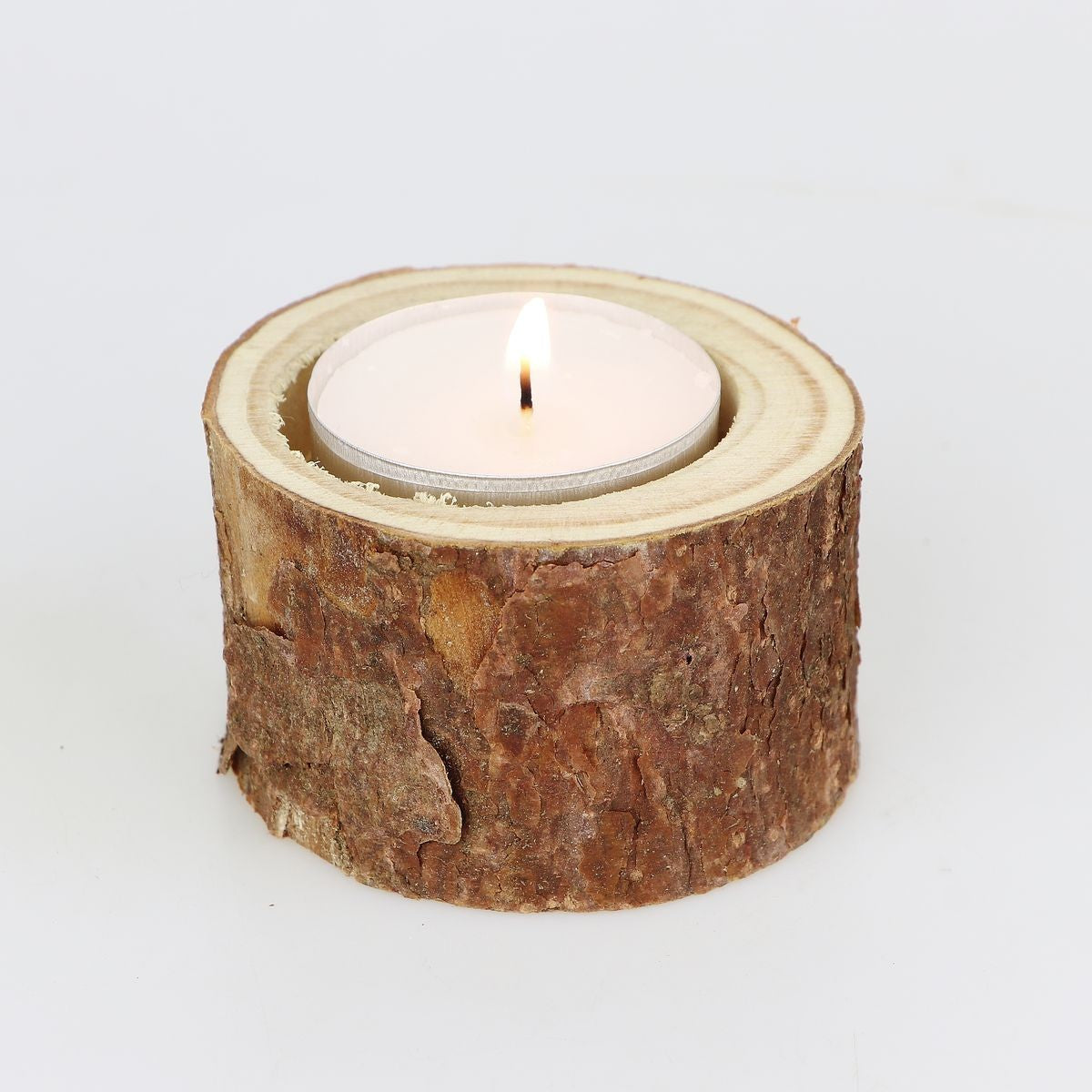 Wooden candlestick – Rustic
