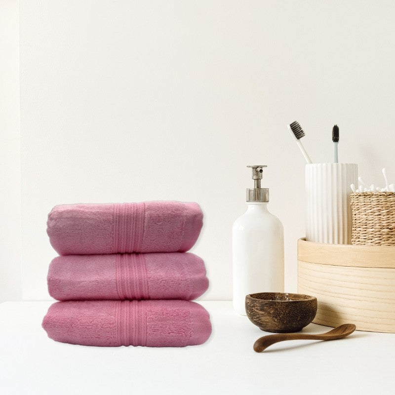 Set of three towels - pink 30x50 cm