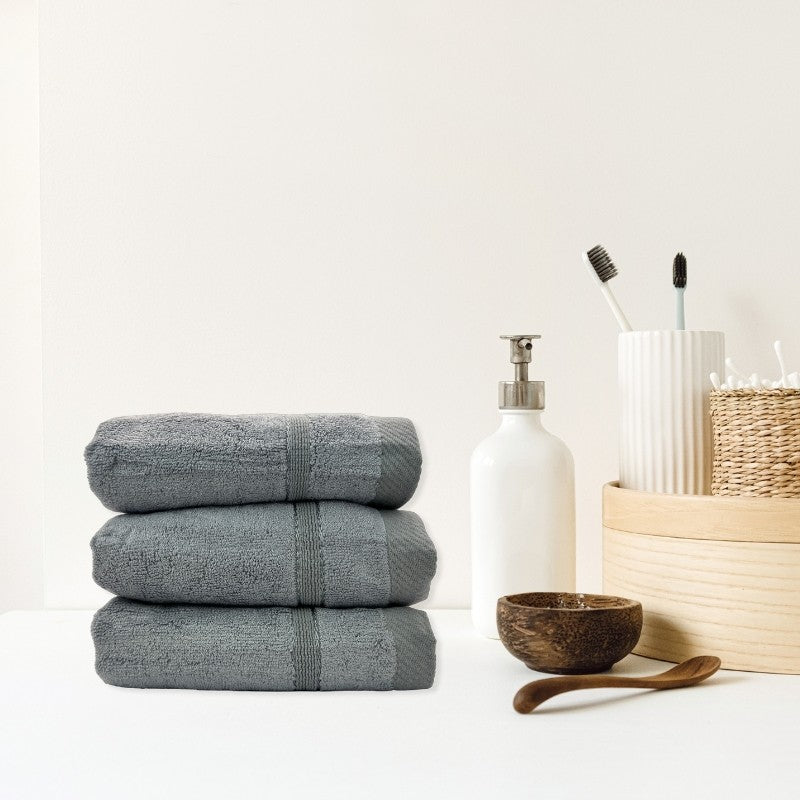 Set of three towels - gray 30x50 cm