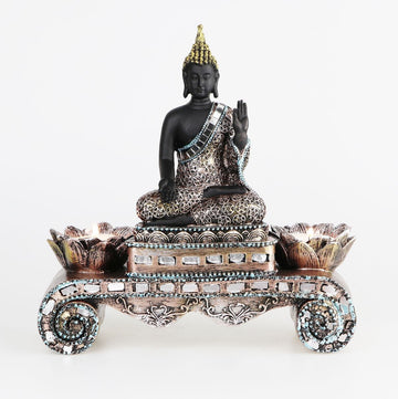 Feng Shui Statue – Buddha in Blessing Position – Candlestick