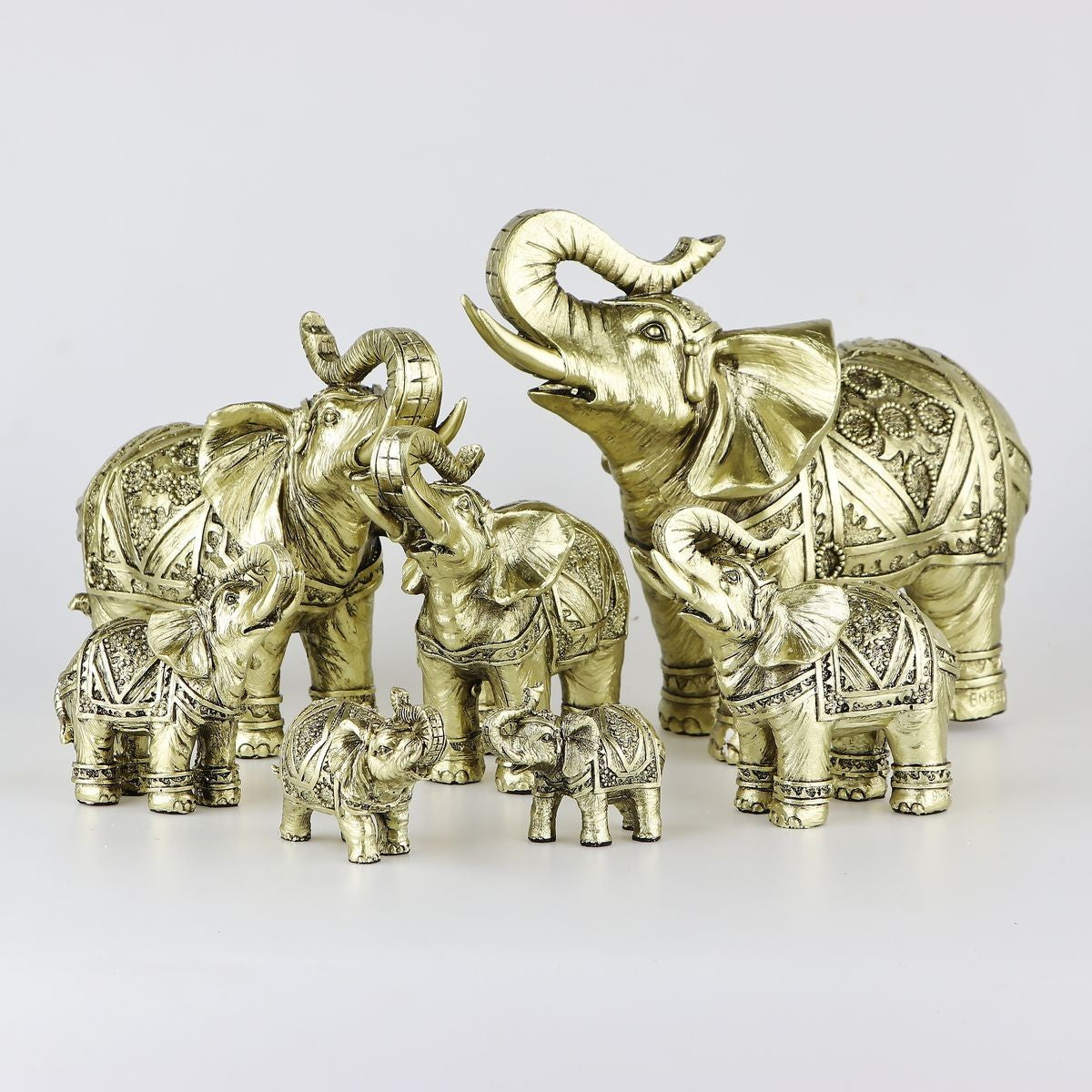 Feng Shui Statue – Herd of 7 Elephants
