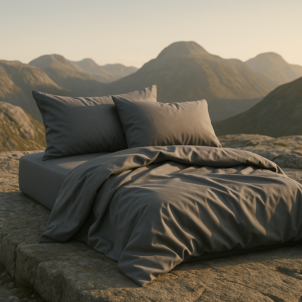 Seidenbettwäsche – Tiefer Nebel